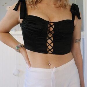 Black Princess Polly Corset Top